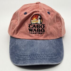 Cabo Wabo Cantina Red Blue Adjustable Baseball Cap Hat by Yachtclub